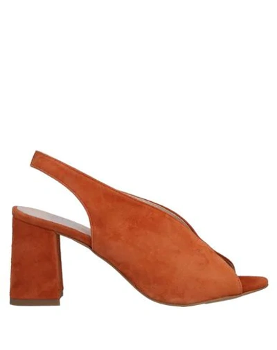 Shop Estelle Sandals In Rust