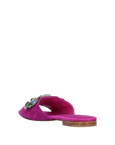 Shop Le Capresi Sandals In Mauve