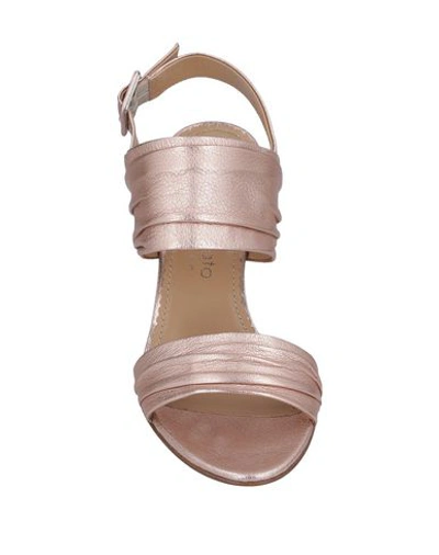 Shop Antonio Barbato Sandals In Copper