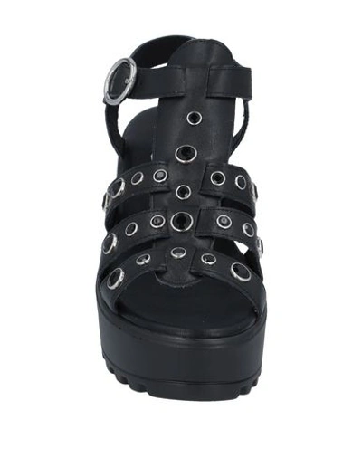 Shop Cult Woman Sandals Black Size 8 Soft Leather, Rubber