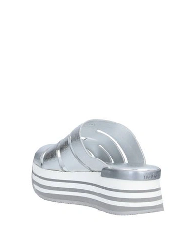 Hogan Sandals In Silver