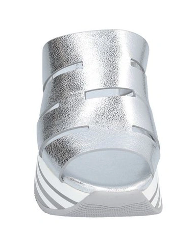 Hogan Sandals In Silver