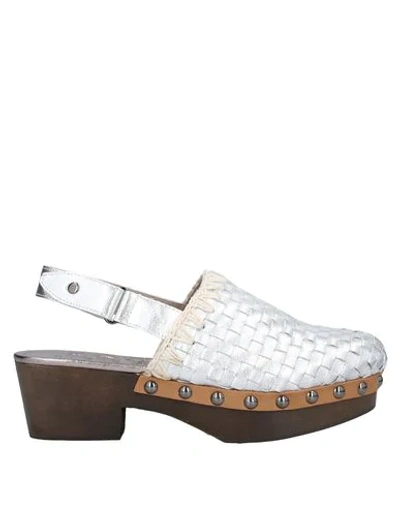 Shop Mou Mules And Clogs In Silver