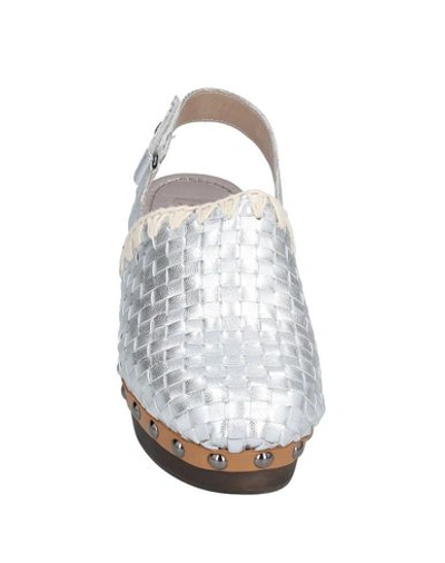 Shop Mou Mules And Clogs In Silver