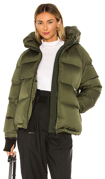 Shop Soia & Kyo Sylvana Puffer Jacket In Olive. In Matcha