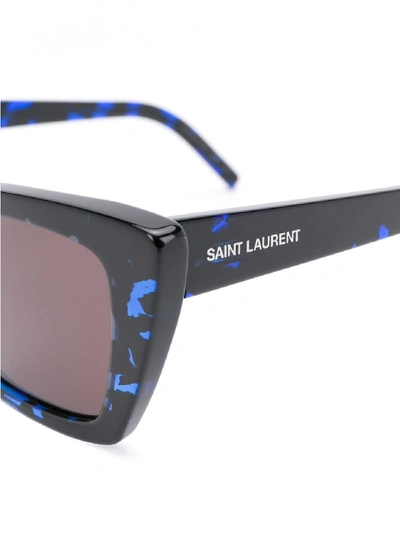 Shop Saint Laurent Sun Ace Sunglasses In Blue