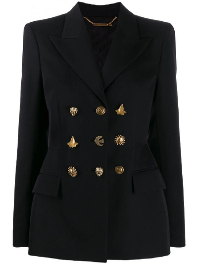 Shop Givenchy Wool Double-breasted Jacket In Black