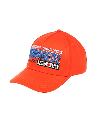 Shop Dsquared2 Hats In Orange