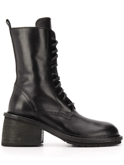 Shop Ann Demeulemeester Lace-up Combat Boots In Black