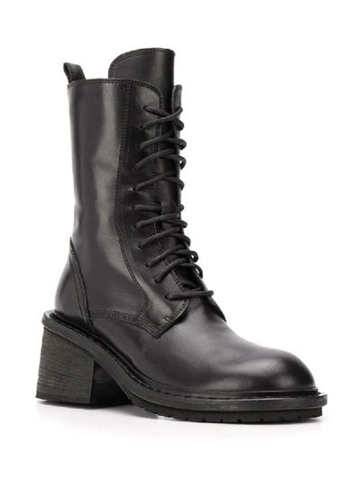 Shop Ann Demeulemeester Lace-up Combat Boots In Black