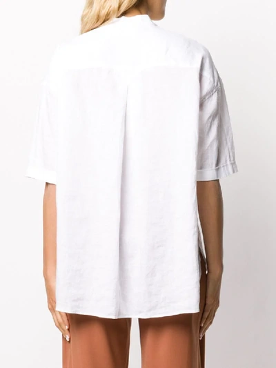 Shop Aspesi Lightweight Short-sleeve Shirt In White