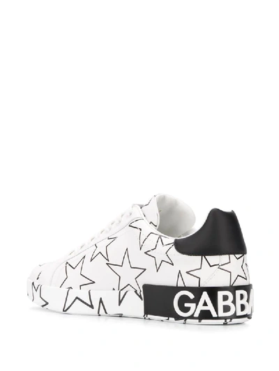 Shop Dolce & Gabbana Sneakers Mit Stern-print In White