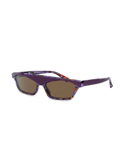 Shop Alain Mikli Aviator Sunglasses In Purple