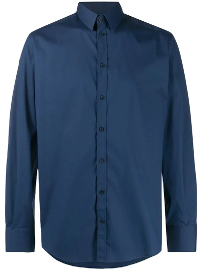 Shop Dolce & Gabbana Buttoned Shirt In Blue