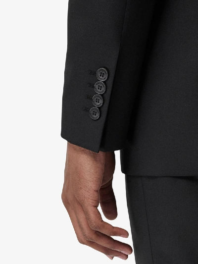 Shop Burberry Slim-fit Single-breasted Suit In Black