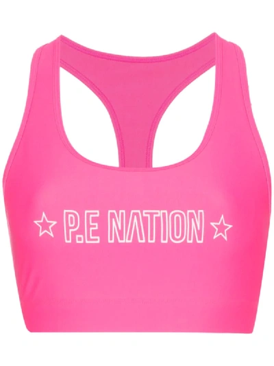 Shop P.e Nation Swish Sports Bra In Pink