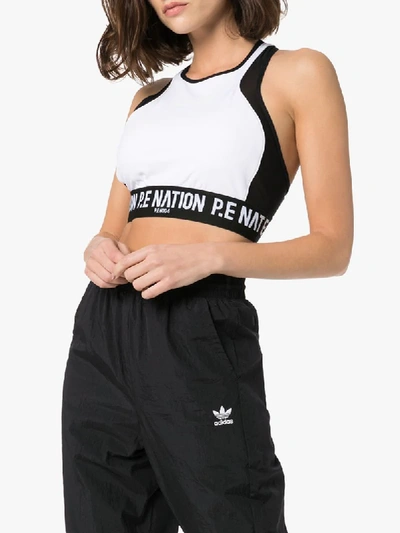 Shop P.e Nation Centre Forward Sports Bra In White