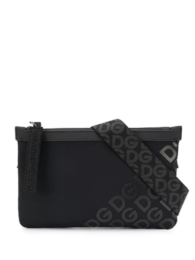 Shop Dolce & Gabbana Logo Belt Bag In Black