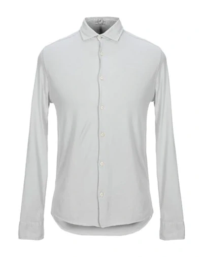Shop Drumohr Man Shirt Grey Size L Cotton