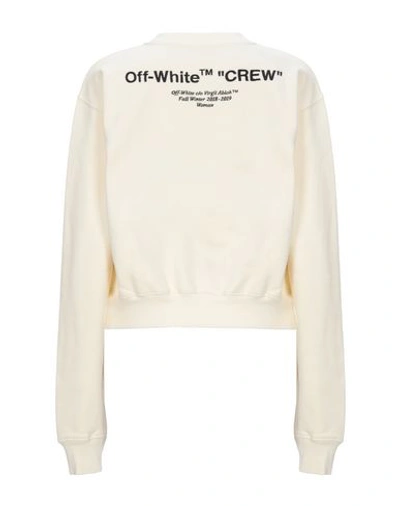 Shop Off-white Sweatshirt In Ivory
