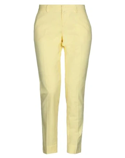 Shop Pt0w Pt Torino Woman Pants Yellow Size 6 Cotton, Elastane