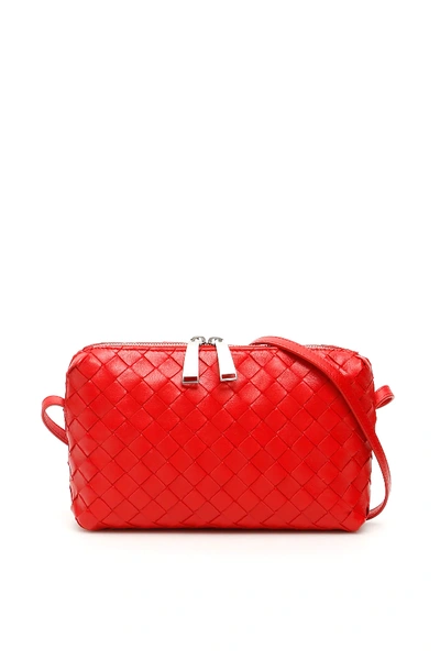 Shop Bottega Veneta Nodini Crossbody Bag In Red