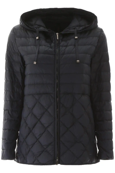 Shop Max Mara The Cube Etresi Quilted Jacket In Blue