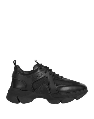 Shop Furla Sneakers In Black