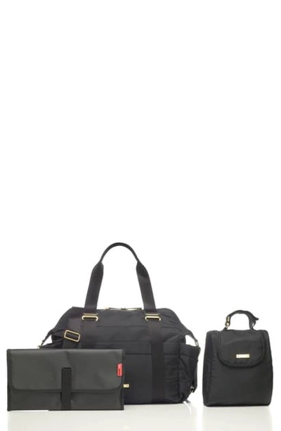 Shop Storksak 'sandy' Diaper Bag In Black