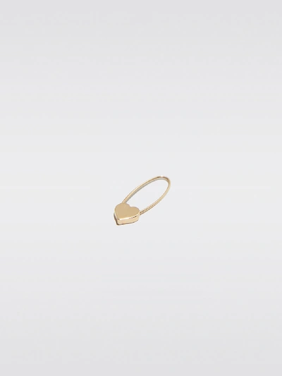 Shop Loren Stewart Heart Safety Pin Earring - 14kt Yellow Gold - Size One