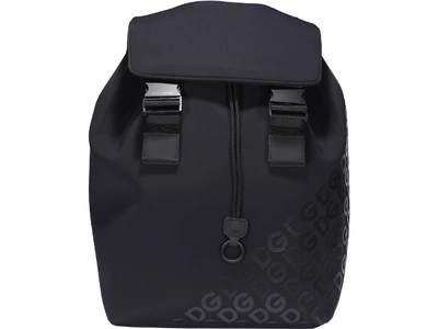 Shop Dolce & Gabbana Logo Millennials Neoprene Backpack In Black