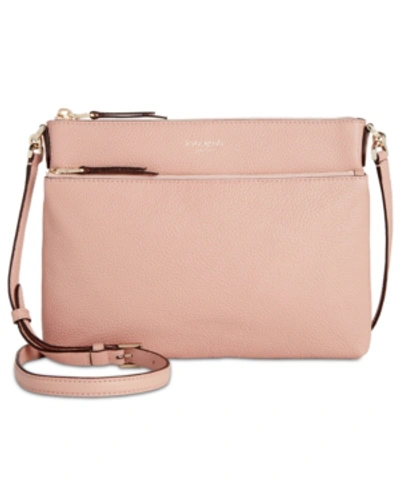 Shop Kate Spade New York Polly Crossbody In Flapper Pink/gold