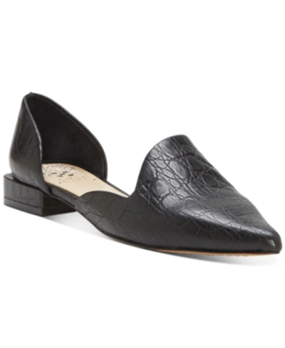 Shop Vince Camuto Cruiz Flats Women's Shoes In Black