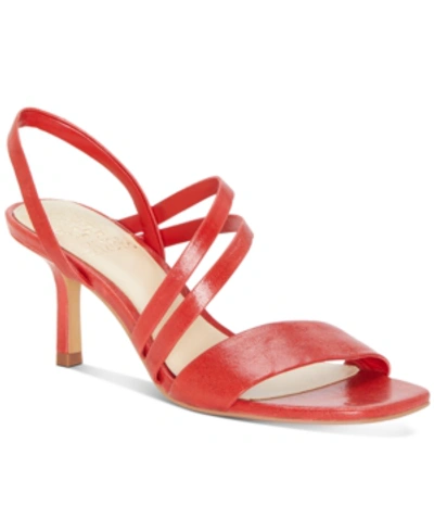 Shop Vince Camuto Savesha Dress Sandals Women's Shoes In Razz Red