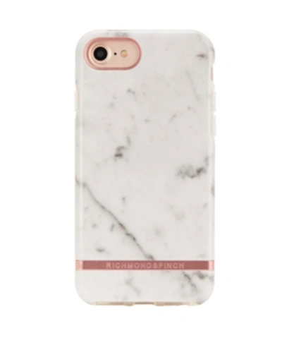 Shop Richmond & Finch White Marble Case For Iphone 6/6s, 7 And 8