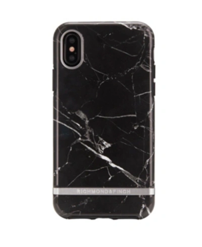 Shop Richmond & Finch Black Marble Case For Iphone Xs Max