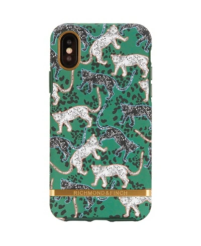 Shop Richmond & Finch Green Leopard Case For Iphone X And Xs
