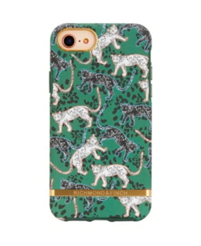 Shop Richmond & Finch Green Leopard Case For Iphone 6/6s, 7 And 8