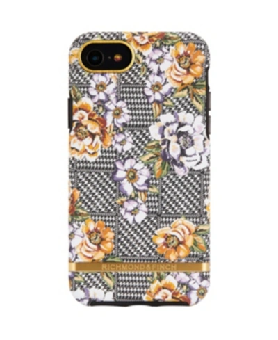 Shop Richmond & Finch Floral Tweed Case For Iphone 6/6s, 7 And 8 In Black Floral