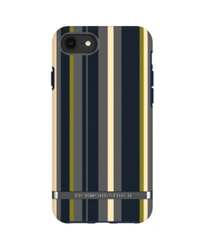 Shop Richmond & Finch Navy Stripes Case For Iphone 6/6s, 7 And 8 In Navy Striped