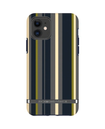 Shop Richmond & Finch Navy Stripes Case For Iphone 11 In Navy Striped