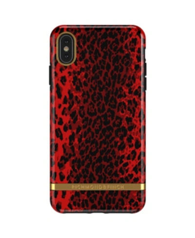 Shop Richmond & Finch Red Leopard Case For Iphone Xs Max