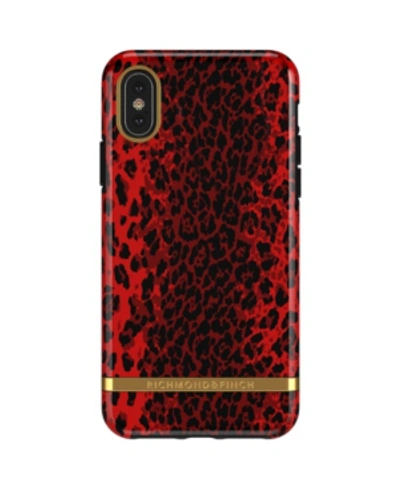 Shop Richmond & Finch Red Leopard Case For Iphone X And Xs