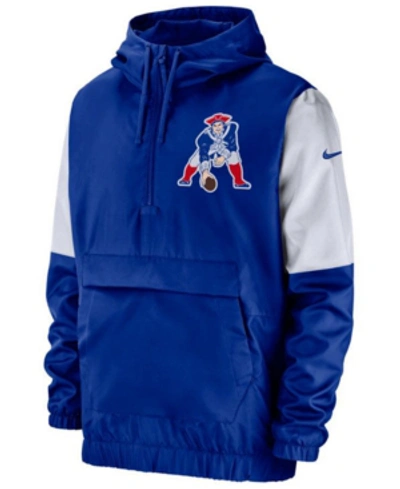 Shop Nike Men's New England Patriots Historic Anorak Jacket In Blue/white