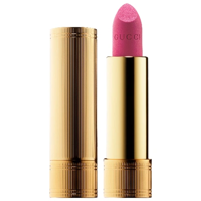 Shop Gucci Velvet Matte Lipstick 407 Patricia Pink 0.12 oz/ 3.5 G