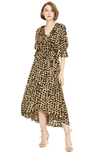 Shop Misa Belinda Dress In Leopard