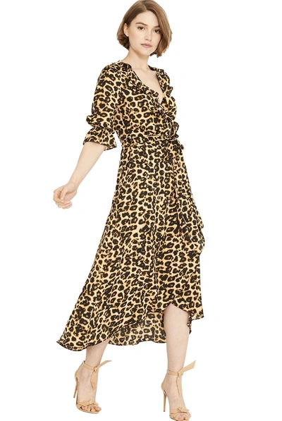 Shop Misa Belinda Dress In Leopard