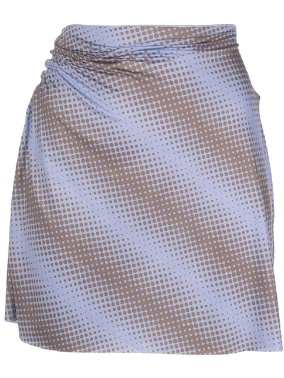 Shop Maisie Wilen Graphic-print Mini Skirt In Purple