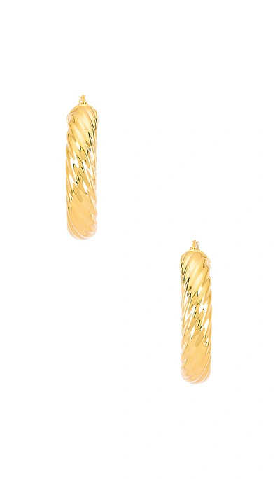 Shop Lili Claspe Gina Hoops In Gold