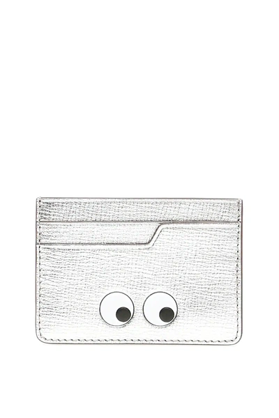 Shop Anya Hindmarch Eyes Cardholder In Silver